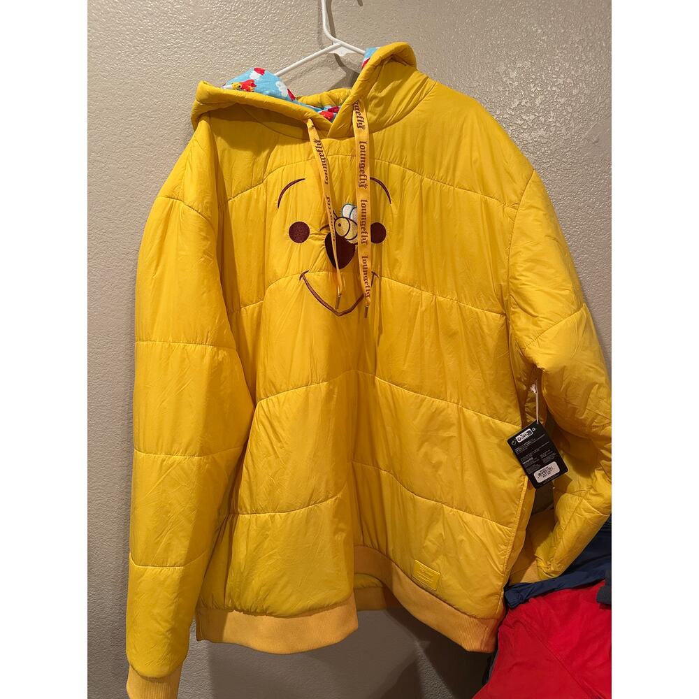 NWT Loungefly Disney Winnie the Pooh Rainy Day Puffer Unisex Hoodie XL